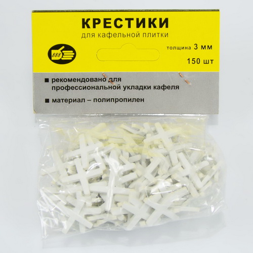 Крестики для плитки 3мм (150шт)