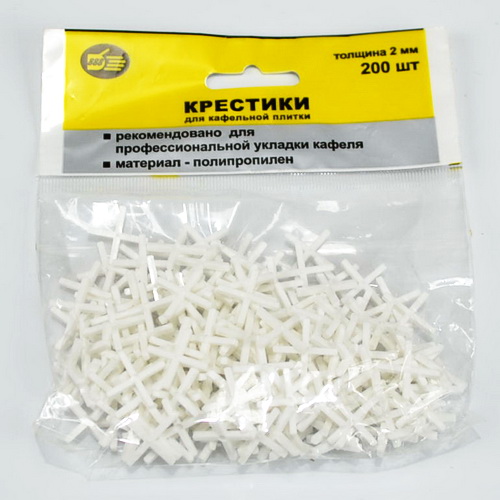 Крестики для плитки 2мм (200шт)
