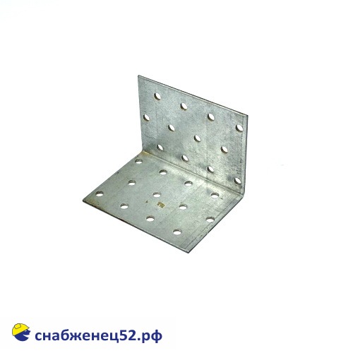 Уголок крепежный перф. равносторонний  60*60*80*2мм оцинк.