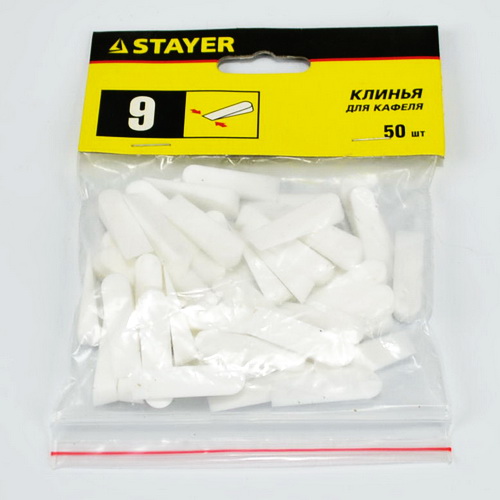 Клинья для кафеля 9мм (50шт), Stayer (большие)
