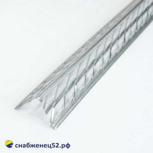 Уголок перфорированный оцинкованный 25*25, толщина 0,4мм (3м)