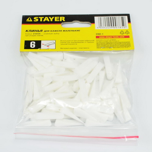 Клинья для кафеля 6мм (100шт), Stayer (малые)