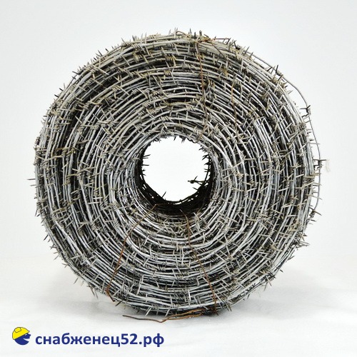 Проволока колючая оцинкованная Ф2,8 мм (35 кг, 200 метров)