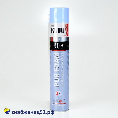 Пена монтажная (с трубкой) KUDO HOME 30+ (до 30л) (от -10 до +35°С)