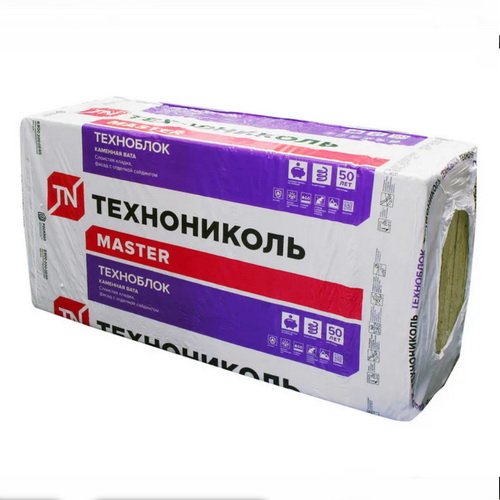 Плита базальт.  50мм Техноблок, PL 45 (5,76м2=0,288м3) (0,6*1,2м*8шт)
