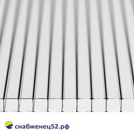 Поликарбонат  8мм прозрачный (1,2кг/м2) (2,1*12м) 1п.м.