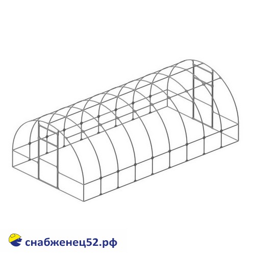 Каркас теплицы 6м (труба 25*25*1,5мм; шаг 0,65м)