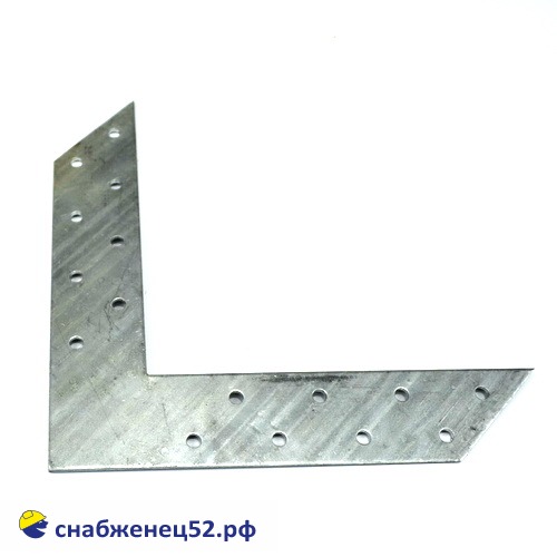 Соединитель угловой перф. 175*175*35*2мм оцинк.