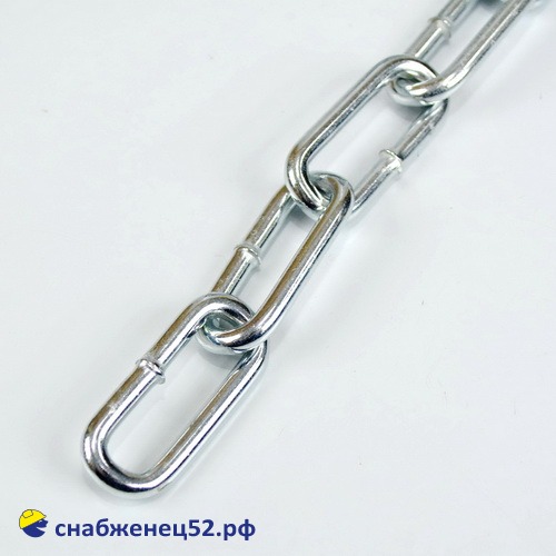 Цепь с длинным звеном М6 DIN763 (1п.м.)
