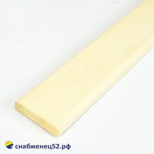 Липа наличник (полуполок) сорт А 15*60*1700 мм