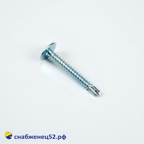 Саморез мет-мет прессшайба  (цинк, сверло) 4,2*32