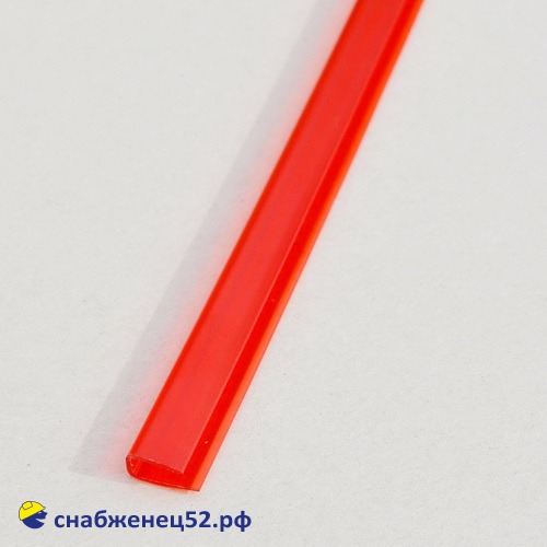 Профиль UР торцевой  4мм*2,1м красный