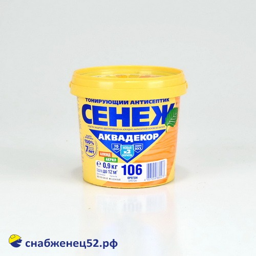 СЕНЕЖ Аквадекор Х2-106 (орегон) - 0,9 кг.