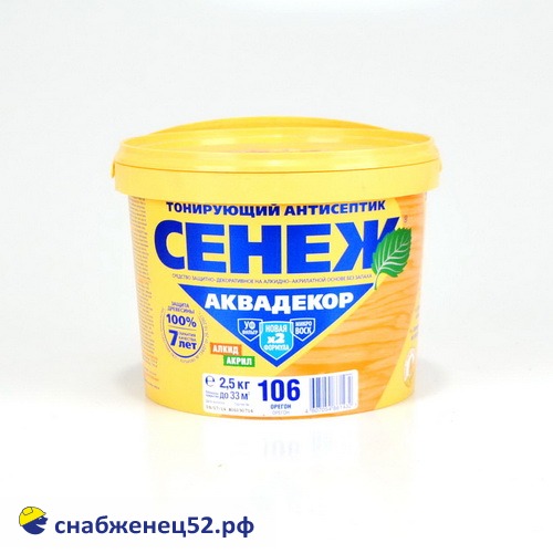 СЕНЕЖ Аквадекор Х2-106 (орегон) - 2,5 кг.