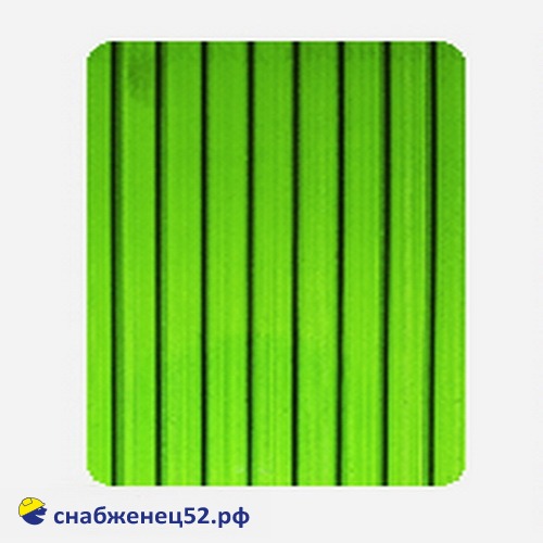 Поликарбонат  4мм GREEN (2,1*12м), 1п.м.