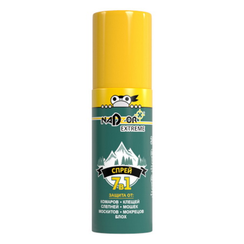 Спрей Nadzor Extreme 7в1 (от комаров, клещей, мошки и пр.) (90мл)