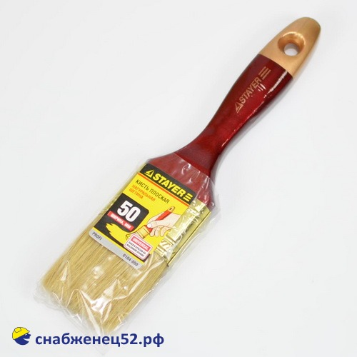 Кисть флейц. Stayer Profi (натур. светлая щетина) 2 (50мм)