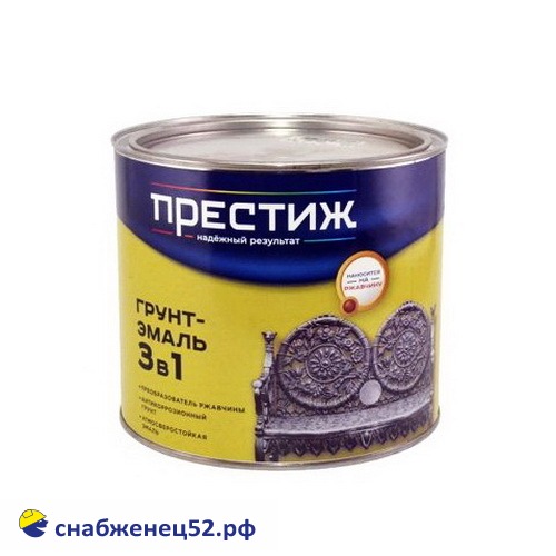 Грунт-эмаль по рж. 3в1 Престиж синяя (1,9кг)