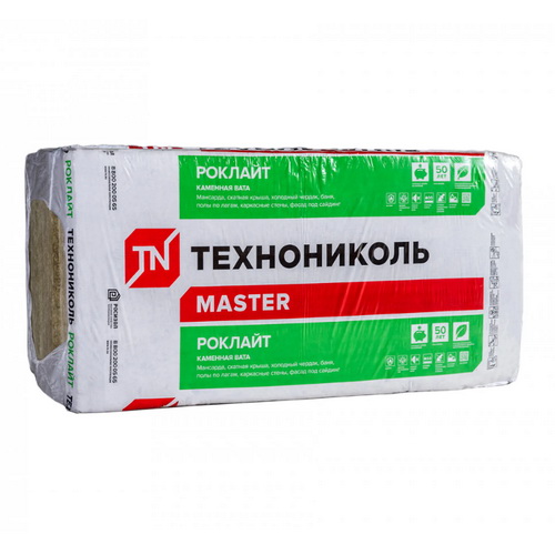 Плита базальт. 100мм РОКЛАЙТ, PL35 (4,32м2=0,432м3) (0,6*1,2м*6шт)