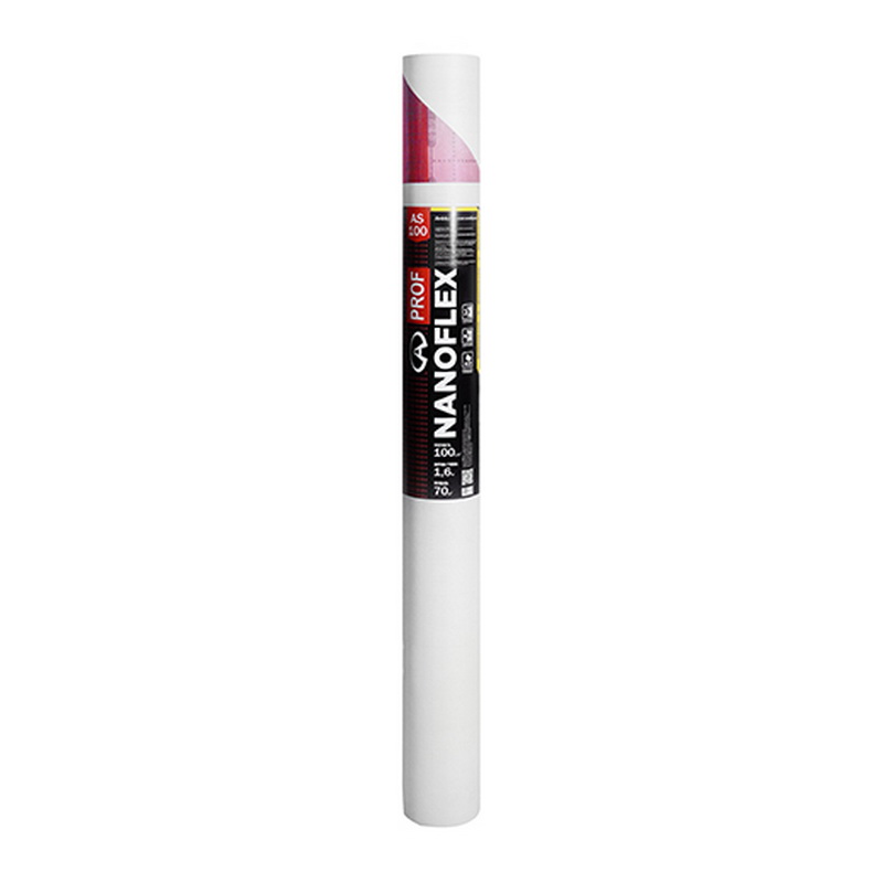 Мембрана диффузионная "Nanоflex Prof AS 100", 70м2 (красная)