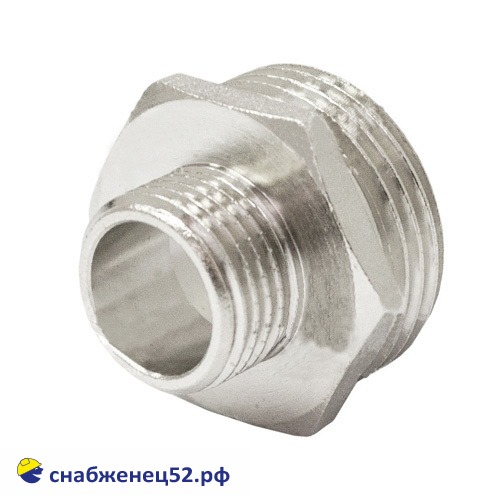 Ниппель никелир. переходной 3/4 х 1/2 (20*15мм)