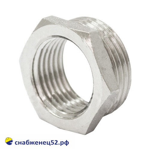 Переход-футорка никелир. 1 х 1/2 (25*15мм) Н-В