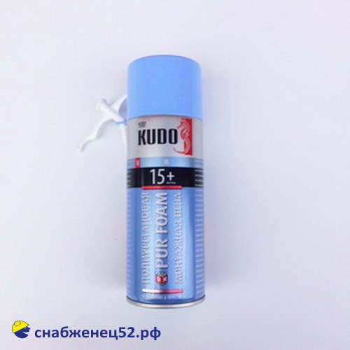 Пена монтажная (с трубкой) KUDO HOME 15+ (до 15л) (от -10 до +35°С)