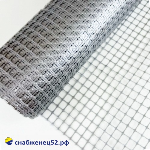 Сетка пластиковая, ячейка квадрат 20*20, серая, (1*20м) (п.м)