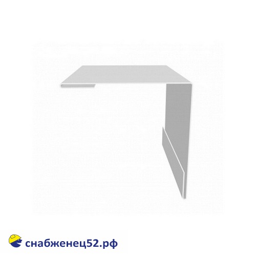 Угол внешний  50*50мм (3м) RAL 9003 (белый) PE с пленкой