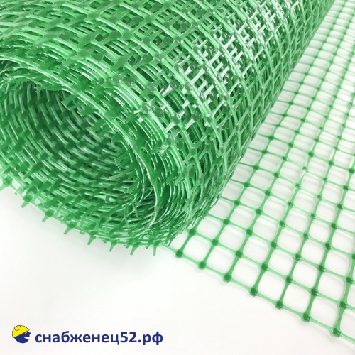 Сетка пластиковая, ячейка квадрат 20*20, зеленый, (1,5*20м) (п.м)