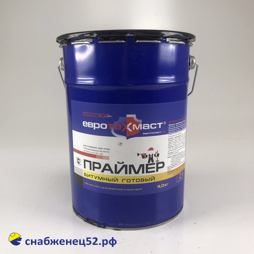 Праймер битумный ЕвроТехМаст,  4кг