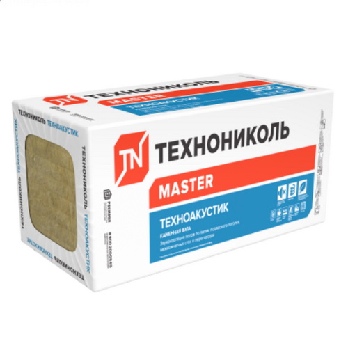 Плита базальт.  50мм Техноакустик, PL41(8,64м2=0,432м3)(0,6*1,2м*12шт)