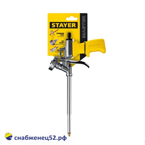 Пистолет для монт. пены "STAYER Master" (метал. корпус)