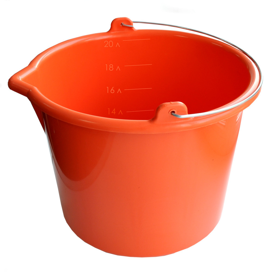 Ведро гибкое ударопрочное Decor PROFI (оранжев.), 20л