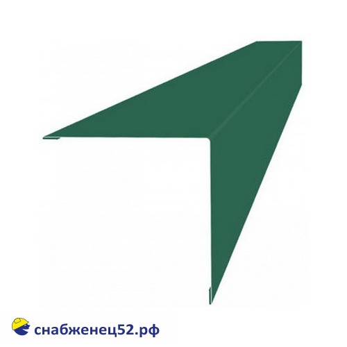 Угол внешний 110*110мм (2м) RAL 6005 (зеленый) PE с пленкой
