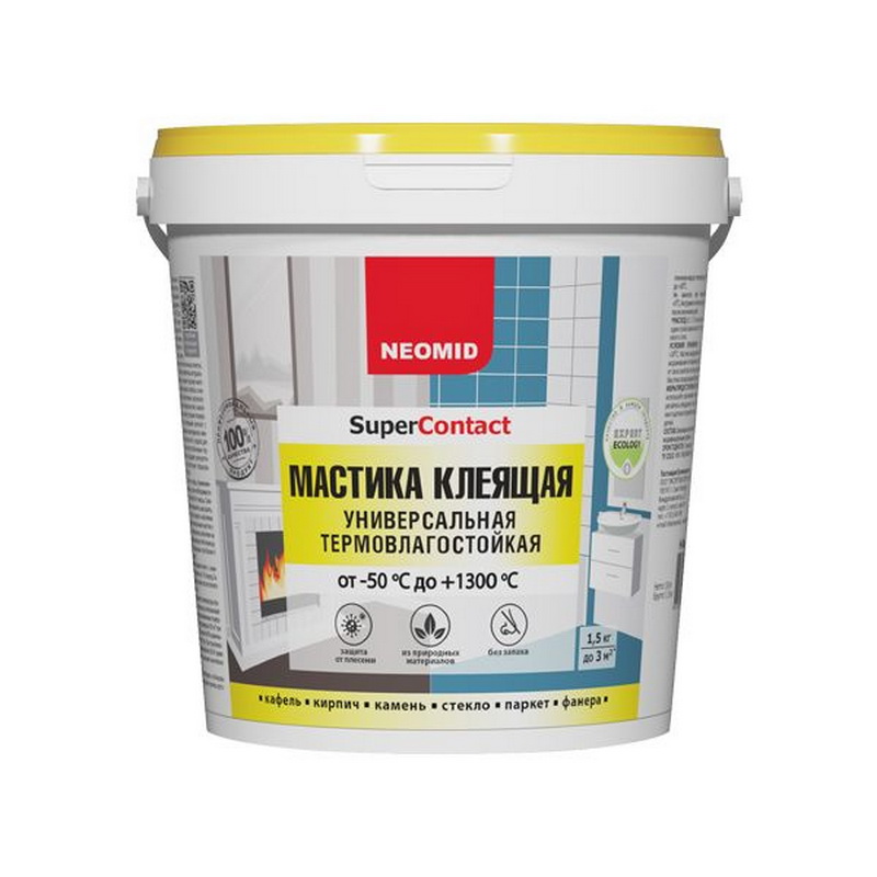 Мастика клеящая термостойкая Неомид (1,5кг)