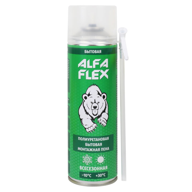 Пена монтажная (с трубкой) ALFA Flex 25 (до 25л) (от -10 до +30°С)