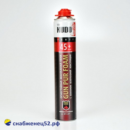 Пена пистолет. KUDO PROFF 45+ ПРОТИВОПОЖАРНАЯ