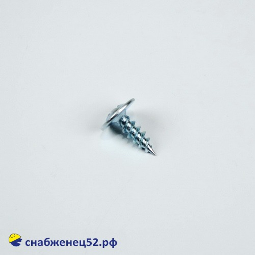 Саморез мет-мет прессшайба  (цинк, острие) 4,2*13