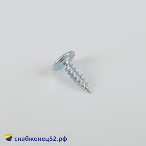 Саморез мет-мет прессшайба  (цинк, острие) 4,2*16