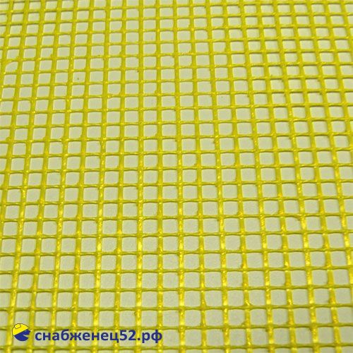 Сетка стеклоткан. ФАСАДНАЯ 5*5мм (1*50м), "Nanoflex" (ЖЕЛТАЯ), 145г/м2