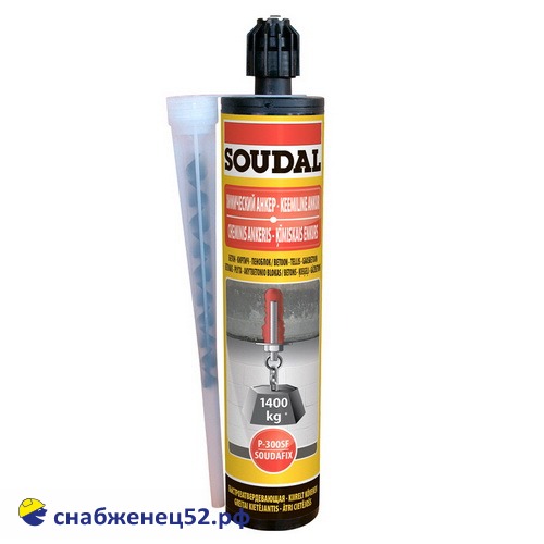 Химический анкер SOUDAL P-300SF (темно серый), 280мл